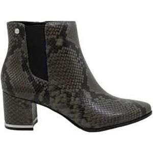 Calvin Klein Women's Fioranna Ankle Boots Size 7.5 Gray Black Booties Round Toe